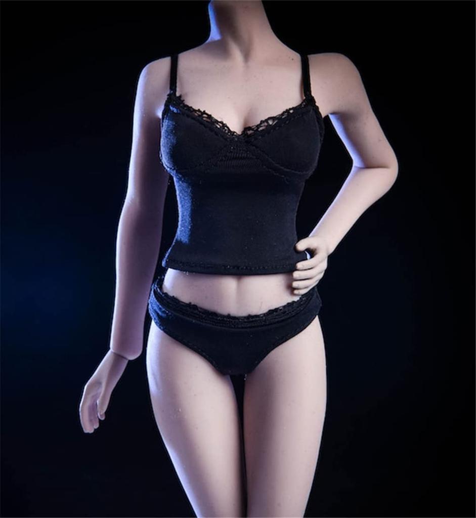 HiPlay Scale Female Figure Doll Underwear Bra and Pants Outfit Compatible with TBLeague CM192 1/6 Set, Body, (B)