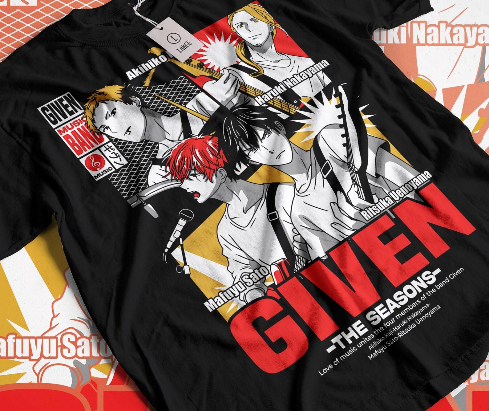 Unisex Given t shirt, Ritsuka Uenoyama shirt, Mafuyu Sato shirt, given anime sweatshirt, given anime, given gift, anime t shirt, given Shirt S
