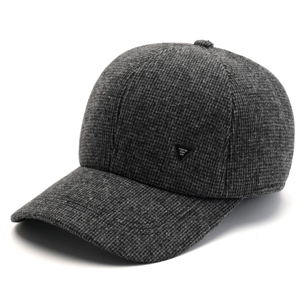 Winter Mens Baseball Cap With Fleece Lining For Warmth And Windproof Comfort