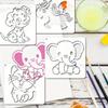 16 Cartoon Animal Drawing Templates - Children's Washable Graffiti Board
