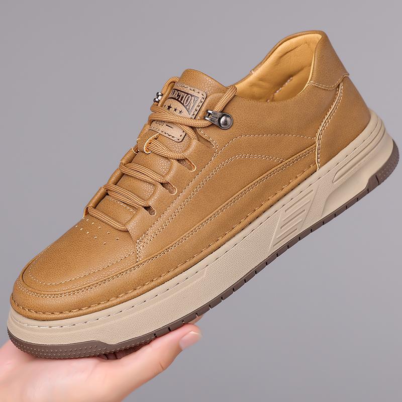 Mode Heißer Verkauf Lässige Lederschuhe Allround Reise Skateboard Schuhe Sneakers für Herren Tennis Walking Schuhe Weiche Herren Oxford Schuhe