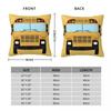 Yellow School Bus Pattern Throw Pillow Decorative Pillow Covers For Sofa Decorative Pillowcase Custom Cushion