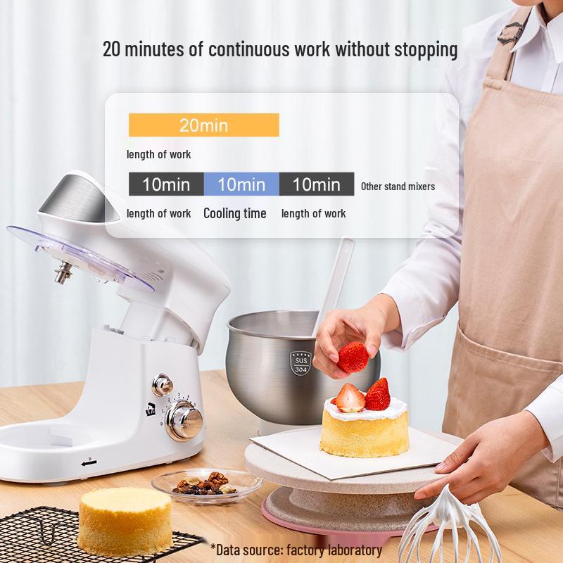 Zuan Chu Multi-Functional Kitchen Machine: Automatic Dough Mixer, Cream Whipper & Tabletop Egg Beater.