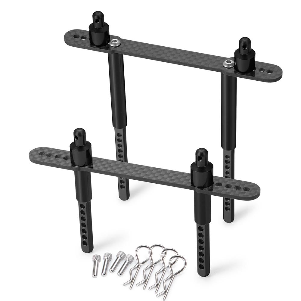 YEAHRUN RC Car Body Post Mounts Metal Alloy Front and Rear Shell Column for Axial SCX10 II 90046 1/10 RC Crawler Car Parts
