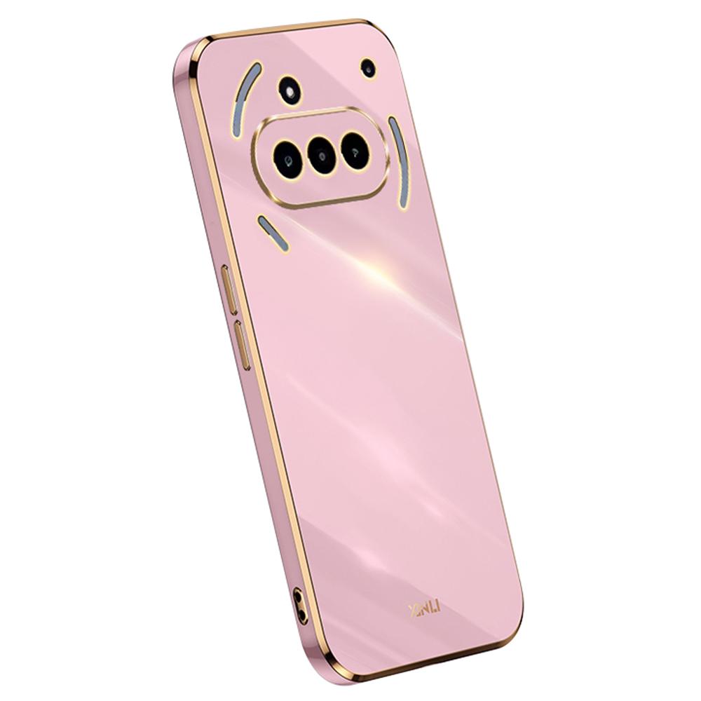 XINLI für Nichts Telefon (3a) Hülle TPU Handyhülle mit galvanisiertem Rahmen