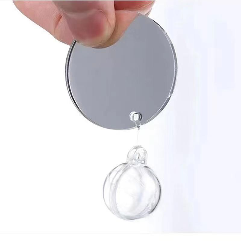 Aquarium Betta Mirror Fish Tank Floating Round Mirror for Fish Betta Flowerhorn Cichlid Training