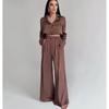 Fashion Wind New New Fashion Short Tops Loose Pants Two-piece Set Top Long Pants Suit