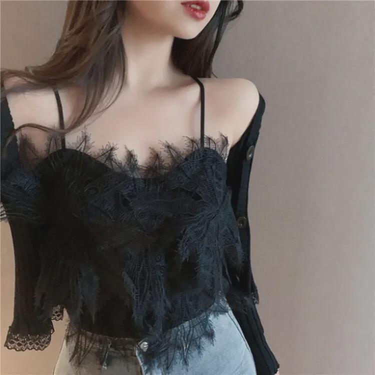2024 Summer Fairy Tassel Feather Camisole - Trendy Women's Top