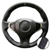 Car Interior Braid Black Perforated Non-slip Artificial Leather 2009-2014 Samsung QM5 Steering Wheel Cover For Renault Koleos