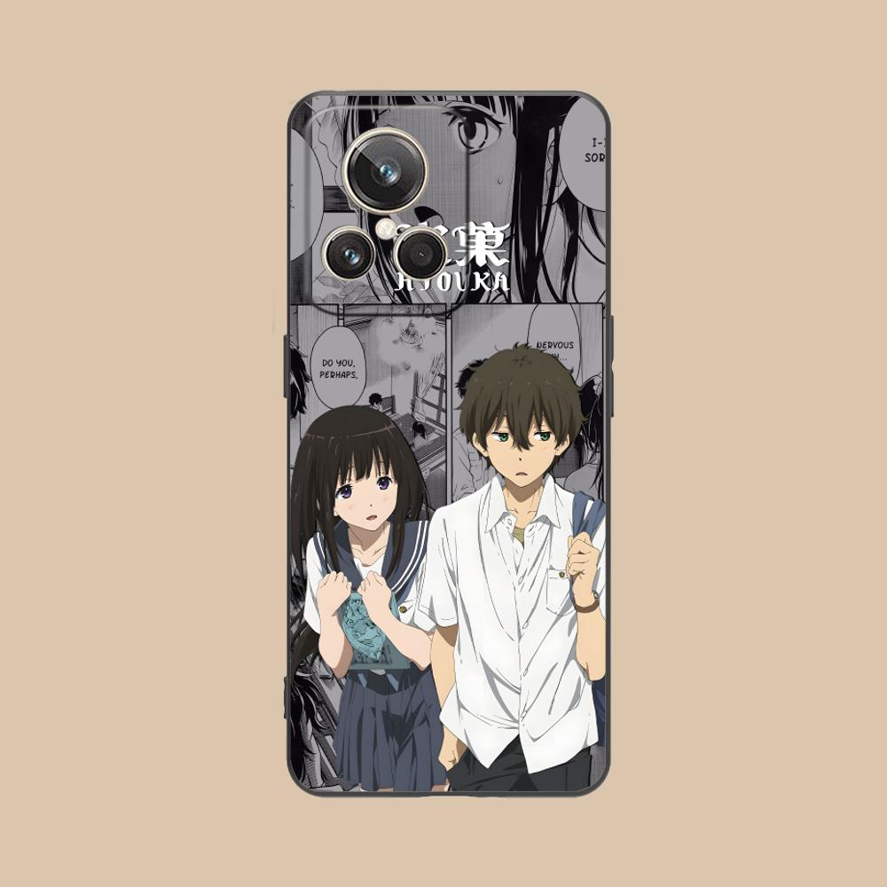 Hyouka Chitanda Oreki Mobile Phone Case for Realme 15 14 13 12 11 10 9 Pro Plus T i Lite 5G Colorful Printing Cover Cover Luxury