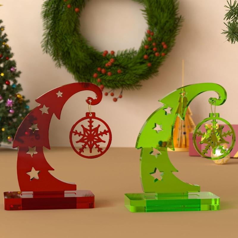 Holiday Resin Craft Mould Christmas Tree Silicone Mould With Snowflake Designs For Festive Decorations