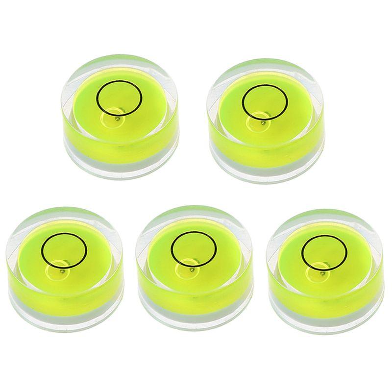 5pcs Round Bubble Level Mini Spirit Level Bullseye Level Measurement Instrument