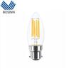 B22 Bayonet LED Bulb Filament Candle Light Bulb Warm White C35 Shape Bullet Top Incandescent Equivalent Non-dimmable