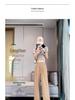 Women's 2026 High-End Grey Wide-Leg Pants - Spring/Summer Straight-Leg Design