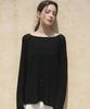 VLETI Boat-Neck Long Sleeve Knit (Black)