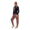 Keanu Womens/Ladies Leopard Print Microfleece Long Pyjama Set