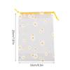 10PCS Drawstring Waterproof Clothes Shoes Storage Bags EVA Daisy Pattern Packaging Organizer Waterproof Makeup Toiletry Bags