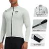 Santic Long Sleeve Cycling Windproof and Warm for Autumn and Cycling Jacket for Road Size XL Men's Fleece-Lined Jersey, Winter, Bikes, White,