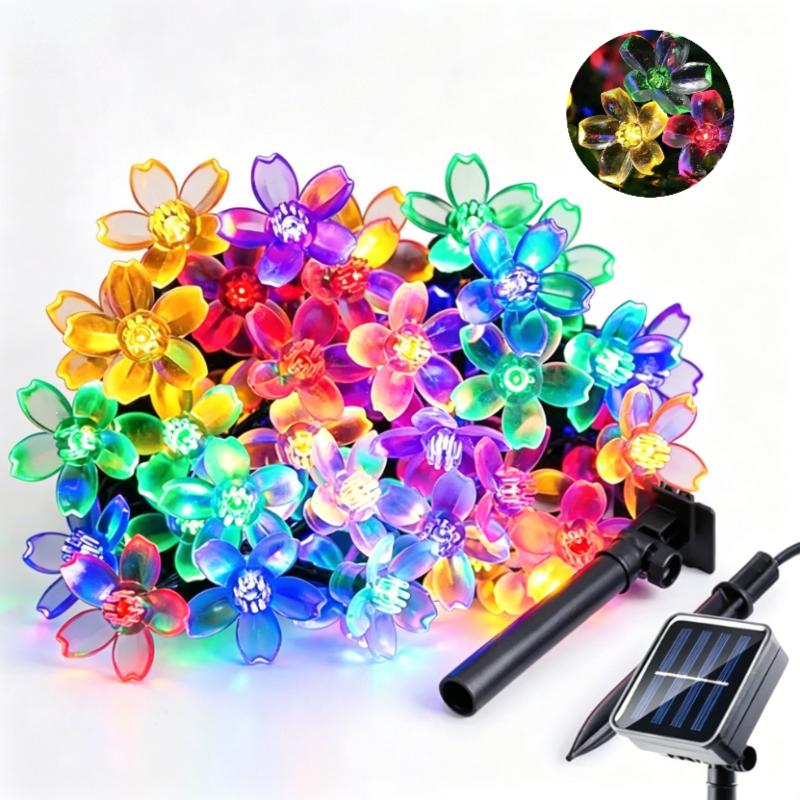 LED Solar String Light 7m 50 Lights 8 patterns Waterproof Fairy Garland String Lights Christmas Party Halloween Decorations
