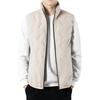 Cotton Vest Men's Autumn and Winter New Item Lamb Fleece Stand Up Collar with Thick Fleece Sleeveless with Vest and Warm Shoulder