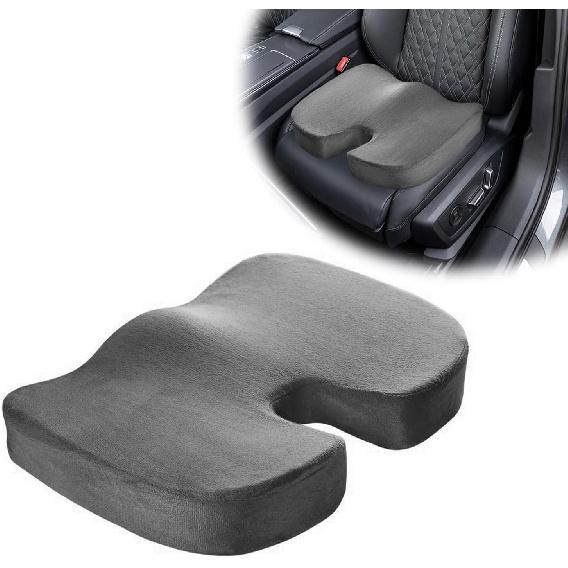 Memory Foam Seat Chair Cushion, Comfortable Auto Cushions for Long Periods of Sitting, Pregnancy Car Seat Cushion for Back, Coccyx & Sacrum Pain