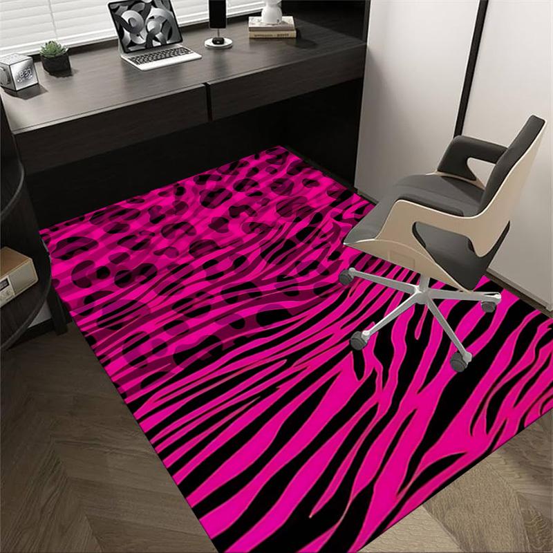 

1PC Leopard Print Zebra Stripes Extra Large Non-Slip Floor carpet, Office, family, bedroom, Studio - Large Area Rug Indoor Rugs, Vibrant Colors-W278 60cm by 90cm