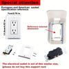 2PCS No Drilling Switch Storage Rack Plastic USB Rack Convenient Wall Outlet Shelf  Living Room