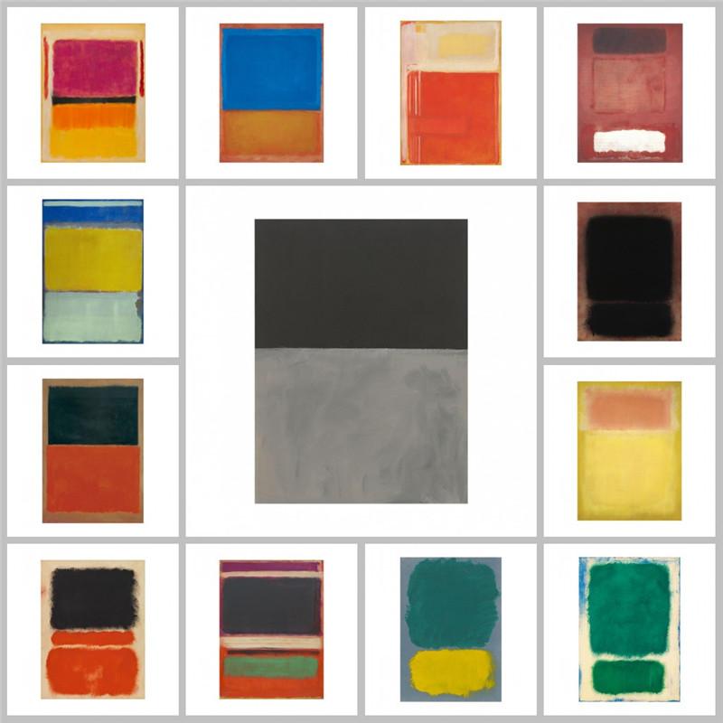 

Марк Ротко абстрактная цветная картина на холсте, художественные постеры и принты, скандинавские настенные художественные картины для декора гостиной, Cuadros