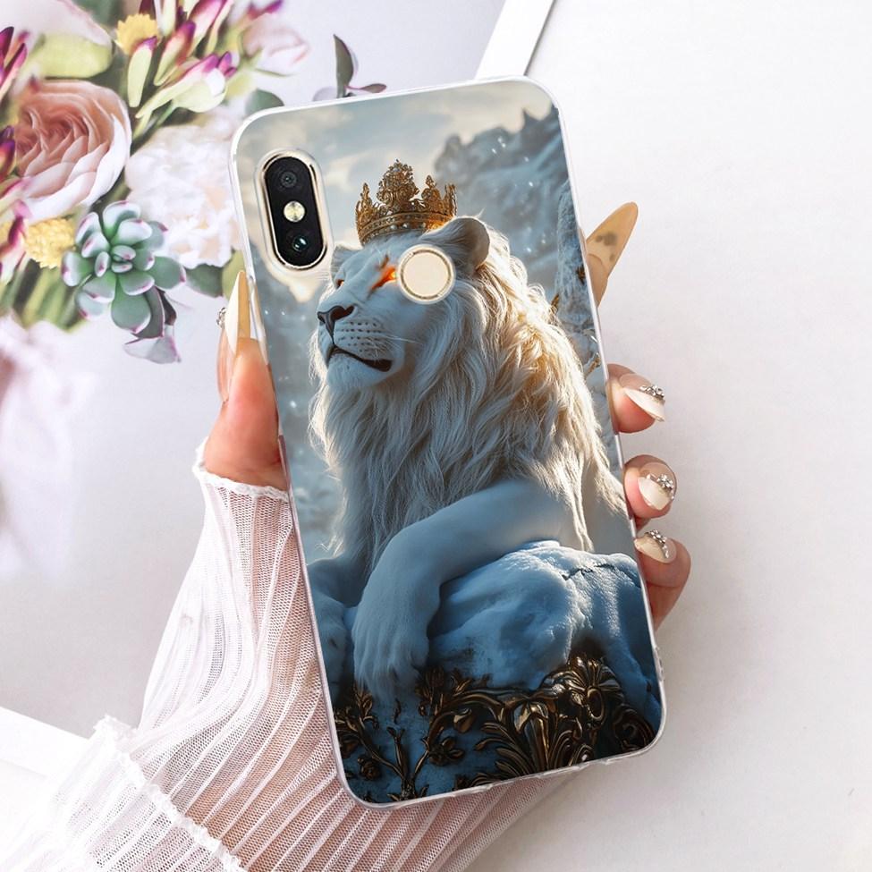 Transparent For Redmi 6 Pro Cover For Xiaomi Mi A2 Lite Case Cute Cartoon Fashion Butterfly Funny Painted Casing M1805D1SG
