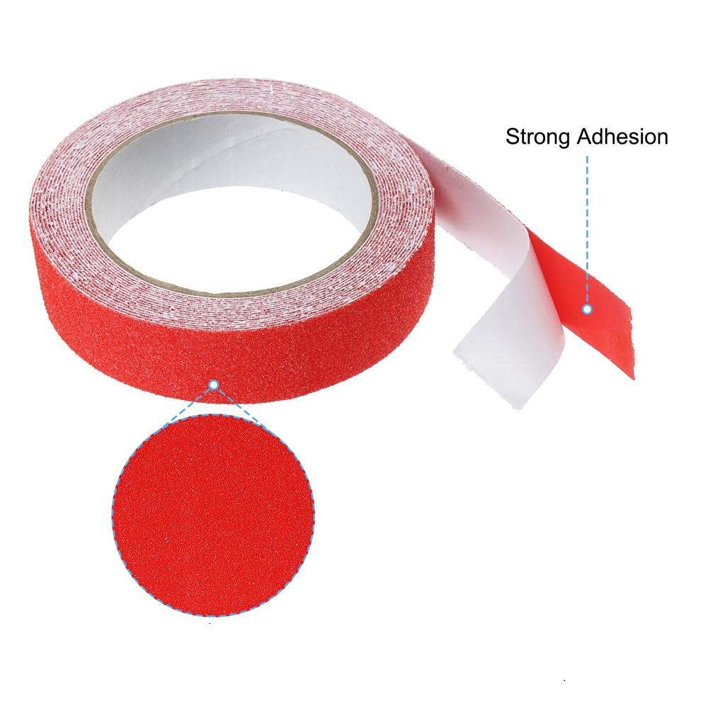 25mm*5m Red Anti Slip Traction Tape Non-Slip Grip Strips Waterproof Non Skid Tread Safety Warning Sticker For Stair Step Scooter