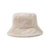 Solid Colors Faux Fur Cap Thickened Warm Fisherman's Hat Fashion Basin Bucket Hats  for Women Girl