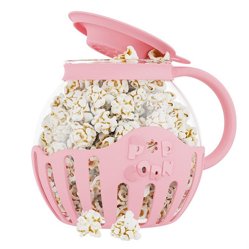 2,25 kwarty Popcorn Mikrofalowy Domowy Popcorn do Mikrofalówki Samowybuchający Garnek Szklany Wysokoboronowy Słoik do Maszynki do Popcornu Domowy Popcorn