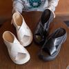 Leather Thick-soled Slippers for Women's Summer Wear, New Heightening Soft-soled Thick Heels with Skirts, Beautiful and Cool Slippers