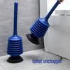 Stackable Rubber Toilet Plunger & Drain Unblocker