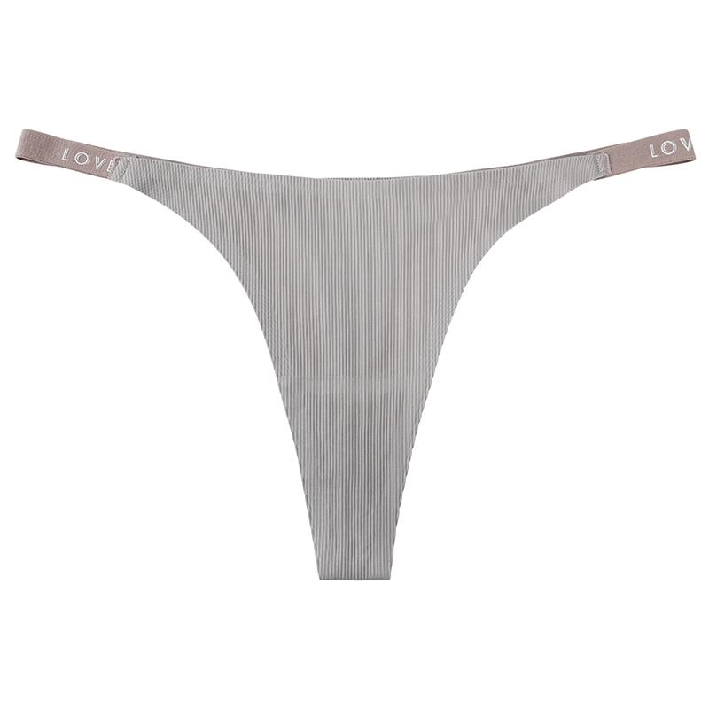 Dames Effen Kleur Naadloze String Eendelig IJszijde Sneldrogend Ondergoed voor Yoga & Sport