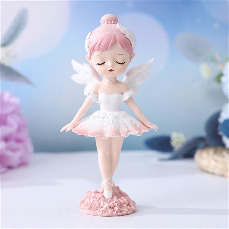 Elegant Ballet Girl Figurine, Perfect Valentines Day and Birthday Gift for Dreamy Angel and Fairy Tale Enthusiasts