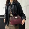 New High-end Bag Matte Contrasting Platinum Bag Portable Shoulder Messenger Women's Bag