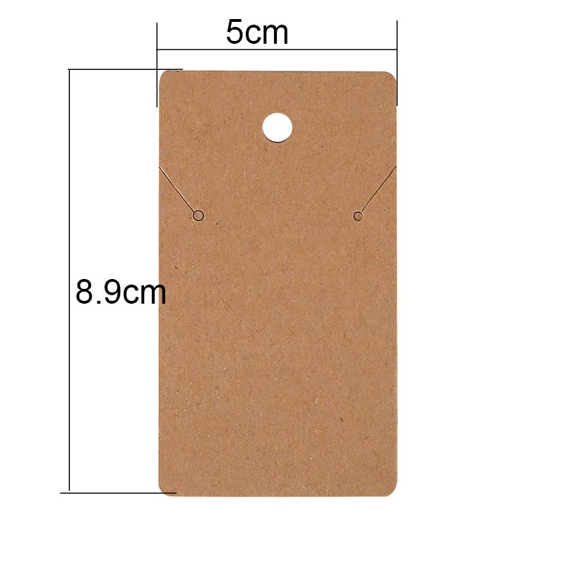 50pcs/lot Necklace Paperboard Earring Cards Cardboard Holders Display Hairpin Bracelet Organizers For Making Jewelry Packaging