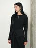 MUSE BY ROSE Rael Padded Shoulder Top (Black)