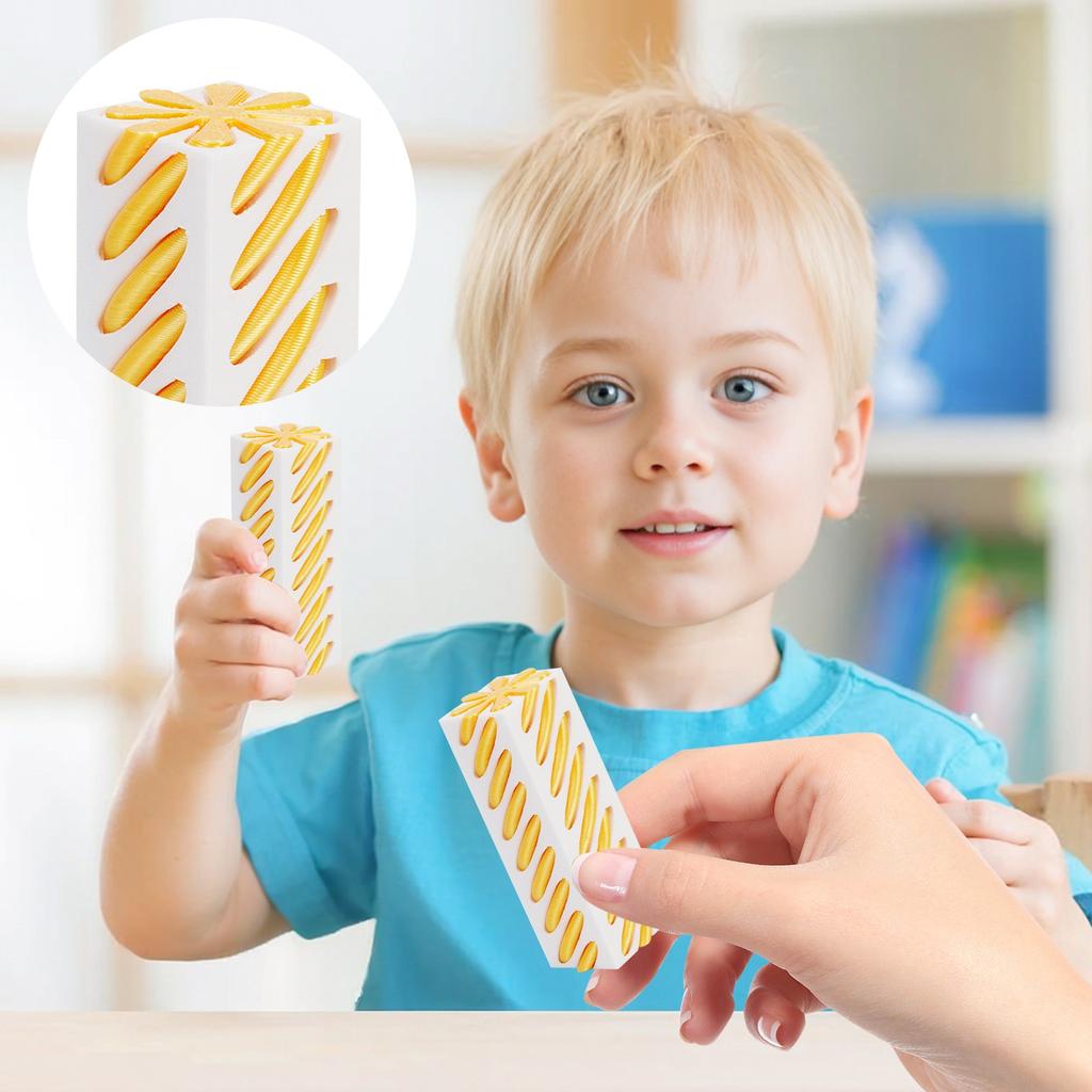 3D Printed Square Column Rotating Push-push Ornaments Educational Toys