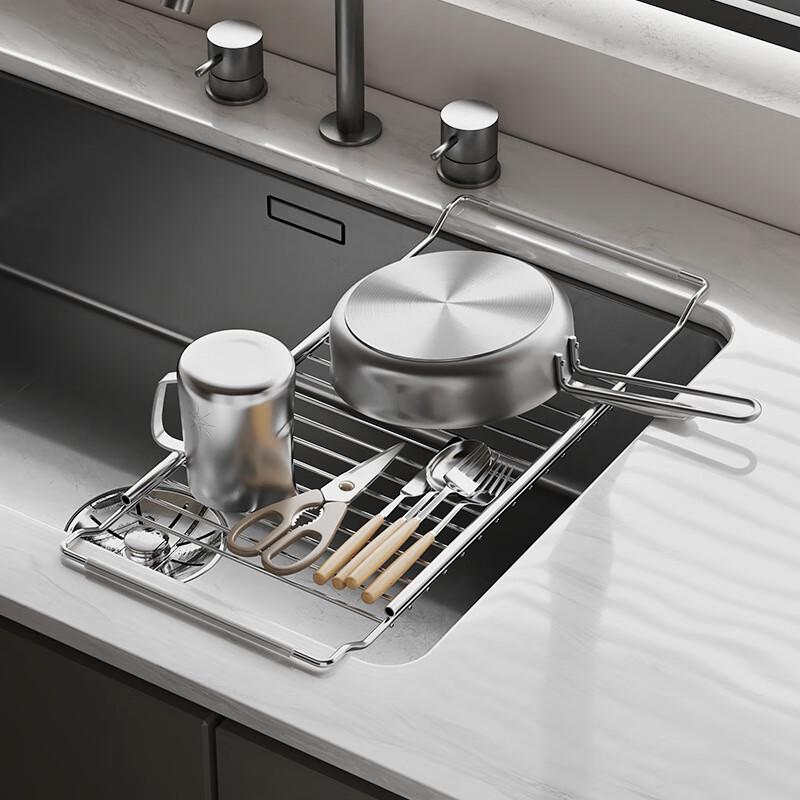 Zhishi Expandable Kitchen Sink Dish Drying Rack