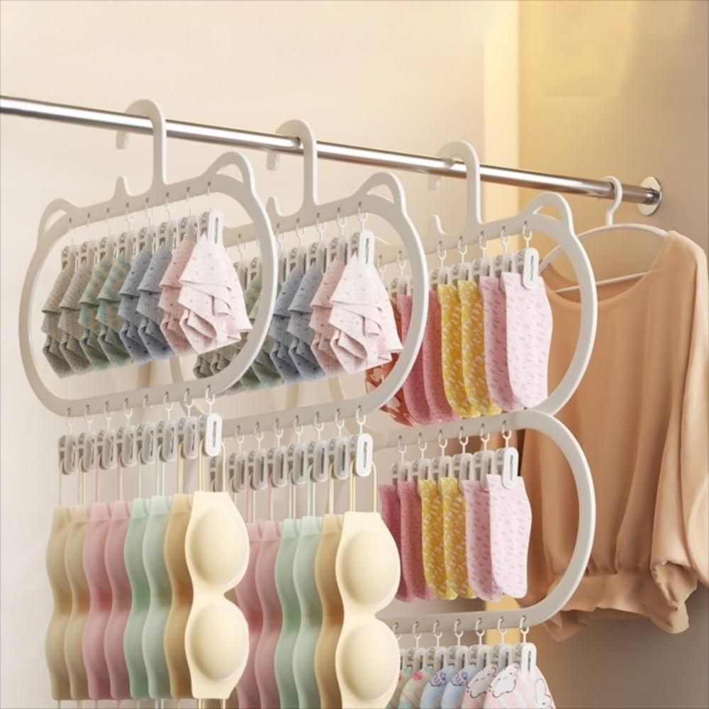 Space-saving Sock Drying Rack Multi-clip Sock Drying Hanger  Socks Underwear