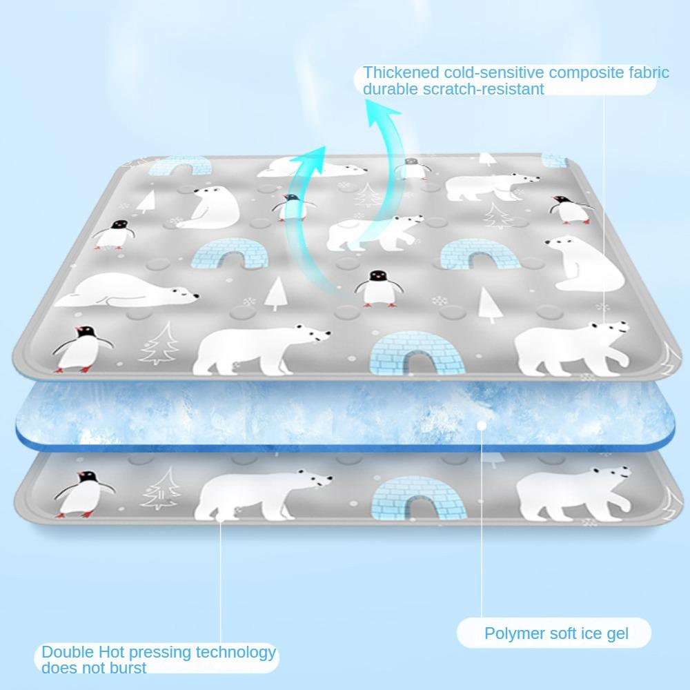 Cooling Pet Mat Lightweight Durable Self Cooling Pad for Small Pets Dogs Cats Summer Chill Mat Reusable Non Slip