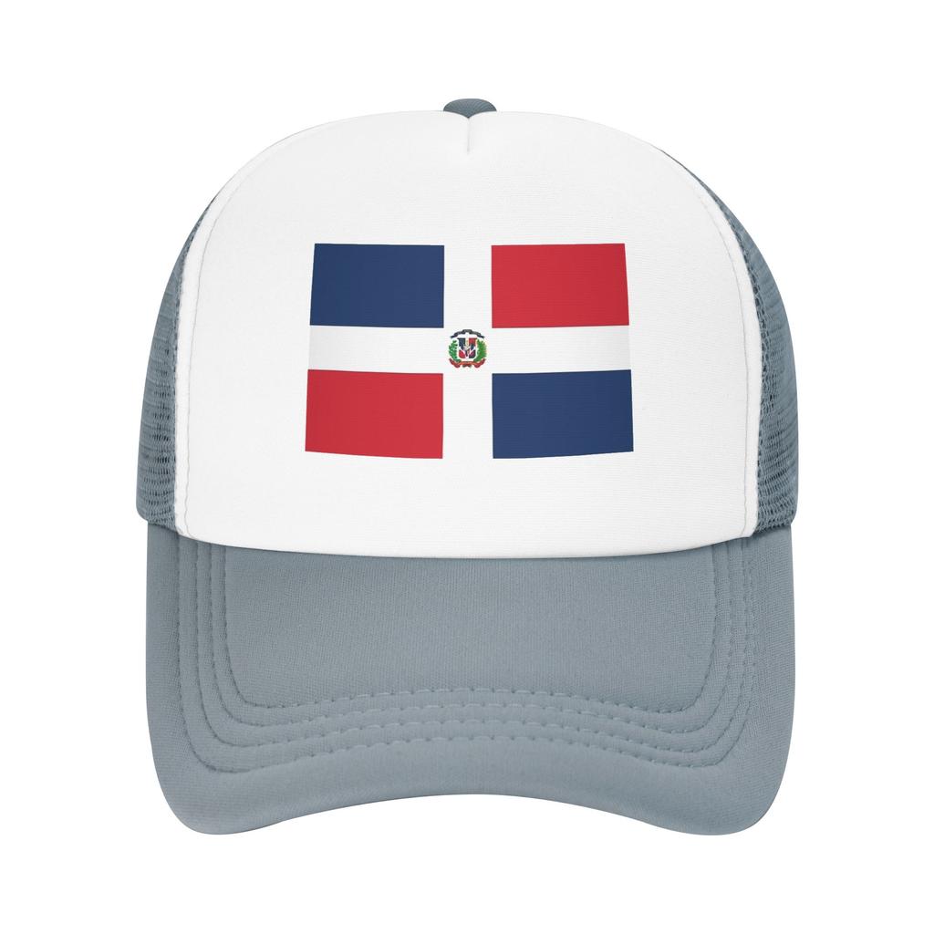 Unisex Women Dominican Republic  Flag Trucker Caps Baseball Cap Snapback Caps  Dad Hat Trucker Hat Adjustable Fishing Hat Summer