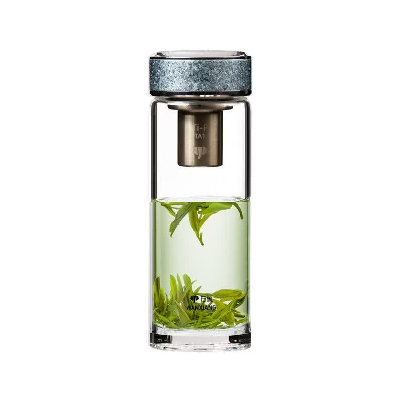 WANXIANG Titanium Silver Antibacterial Glass Cup