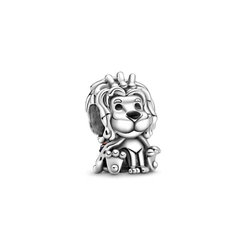 925 Silver Plated Cute Animal Charm Beads DIY Necklace Bracelet Gift Enamel Dog Panda Penguin Fashion Jewelry