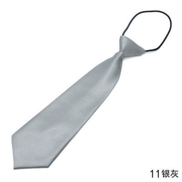 Large Quantity Production Boys And Girls Solid Color Small Tie Children'S Performance Class Uniform Adult Shirt Short Tie