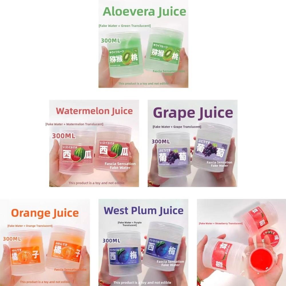 300ML Hoher Ästhetischer Wert Simulierte Saftpresse Blasen Gel Antihaft Transparent Falsches Wasser Stressabbau Ungiftig Schleim