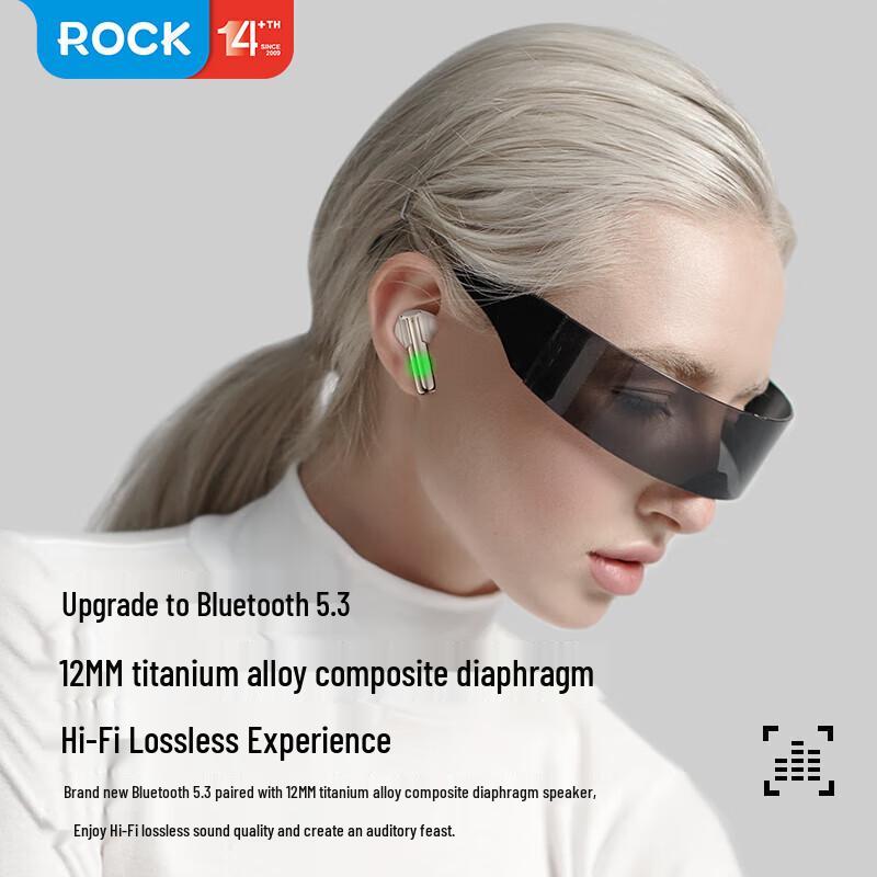 ROCK TWS Half In-Ear Gaming Sports Earphones