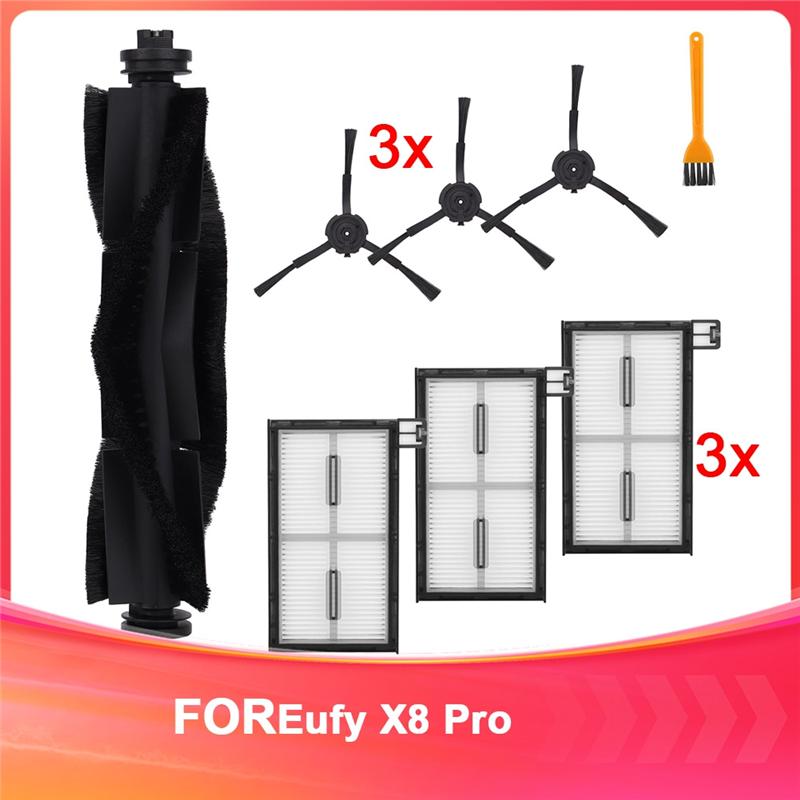 For Eufy X8 Pro Series Robot Vacuum Cleaner Replacement Parts - X8 Pro Accessories Kit,Main Brushes,Filters,Side Brushes-B61B
